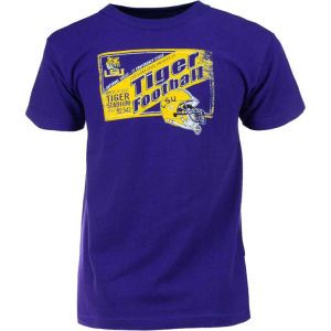 LSU Tigers Blue 84 NCAA Youth Front Door Football T Shirt