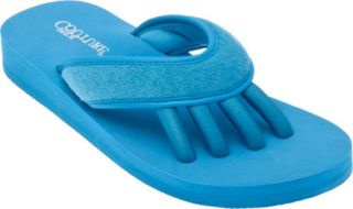 Womens Pedi Couture Spa   Turquoise Terry Cloth Sandals