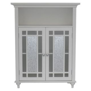 Floor Cabinet: Elegant Home Fashions Windsor Double Door Floor Cabinet   White