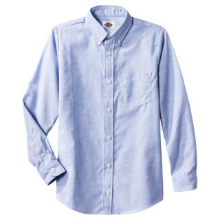 Dickies Boys Long Sleeve Oxford Shirt   Blue S
