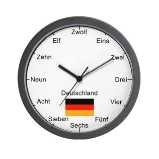  German Language Wall Clock