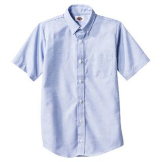 Dickies Boys Short Sleeve Oxford Shirt   Blue S