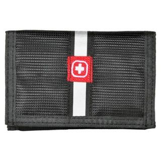 Swiss Gear Mens Nylon Trifold Wallet   Black