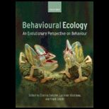 Behavioural Ecology: An Evolutionary Perspective on Behaviour