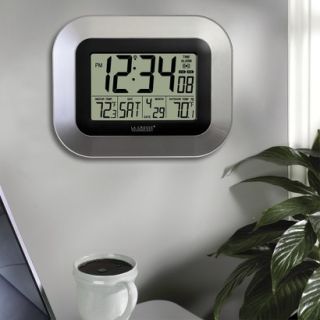 La Crosse Technology Atomic Digital Wall Temperature Clock