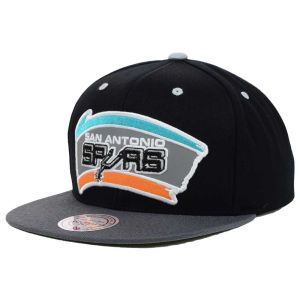 San Antonio Spurs Mitchell and Ness NBA XL Reflective 2 Tone Snapback Hat