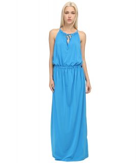 LOVE Moschino Halter Maxi Dress Womens Dress (Blue)
