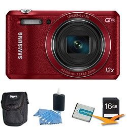 Samsung WB35F Smart Digital Camera Red Kit