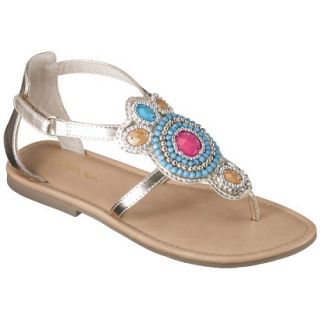 Girls Cherokee Harriett Thong Sandals   Gold 1