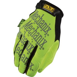 Mechanix Wear Safety Original Glove   Hi Vis Yellow, Large, Model SMG 91