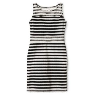 Xhilaration Juniors Striped Bodycon Dress   Black/White XS(1)