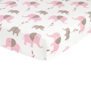 Elephant Fitted Crib Sheet   Print