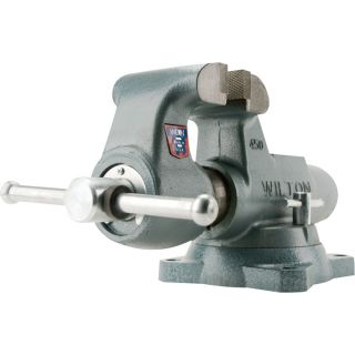 Wilton Serrated Machinist Bench Vise   4 Inch Jaw Width, Model 400S