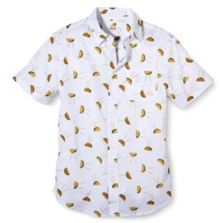 Mossimo Supply Co. Mens Short Sleeve Button Down   Taco Print XXL