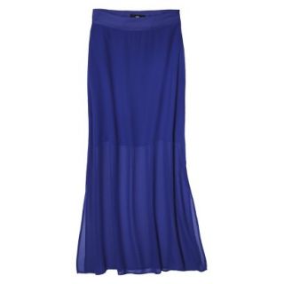 Mossimo Womens Illusion Maxi Skirt   Athens Blue XS