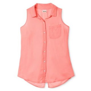 Mossimo Supply Co. Juniors Sleeveless Shirt   Moxie Peach S(3 5)