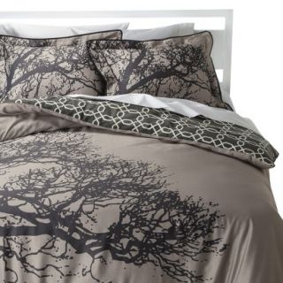 Room 365 Tree Silhouette Reversible Comforter Set   Gray (Twin)
