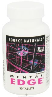 Source Naturals   Mental Edge   30 Tablets