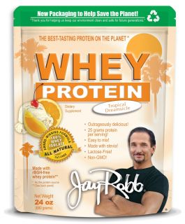 Jay Robb   Whey Protein Isolate Powder Tropical Dreamsicle   24 oz.
