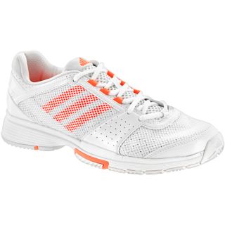 adidas Barricade Team 3: adidas Womens Tennis Shoes White/Ultra Bright/Warning