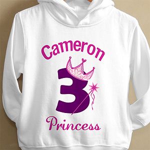 Personalized Birthday Princess Toddler Sweatshirt
