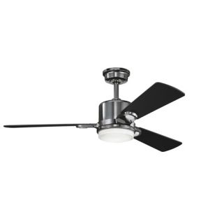 Celino 2 Light Indoor Ceiling Fans in Midnight Chrome 300017MCH