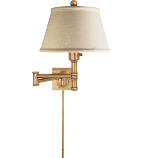 E.F. Chapman Sloane 1 Light Swing Arm Lights/Wall Lamps in Antique Burnished Brass CHD5105AB L