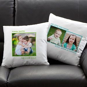 Personalized Photo Throw Pillows   One Photo