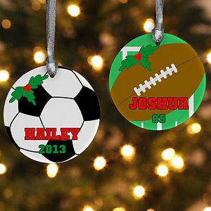 Personalized Christmas Ornaments   Kids Sports