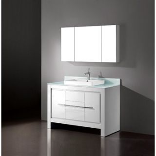 Madeli Vicenza 48 Bathroom Vanity   Glossy White