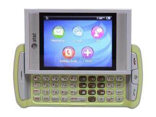 AT&T Quickfire Green 3G Unlocked GSM Smart Phone w/ Full QWERTY Keyboard / GPS (GTX75)