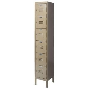 Edsal Citadel 6 Tier 12 in. W x 15 in. D x 12 in. H Steel Traditional Box Locker in Tan CL5131TN UN