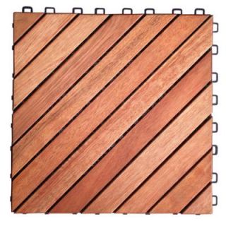 Roch Eucalyptus Deck Tile 12 Diagonal Slat Design A3458.182.5.11