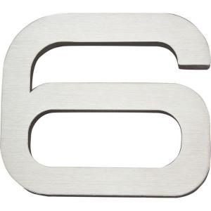 Atlas Homewares Paragon Collection 4 in. Stainless Steel Number 6 PGN6 SS