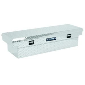 Lund 63 in. Mid Size Single Lid Aluminum Beveled Low Profile Cross Bed Truck Tool Box LALF568BLP