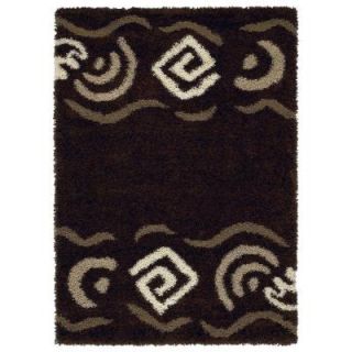 United Weavers Overstock Sideweaver Chocolate 5 ft. 3 in. x 7 ft. 2 in. Contemporary Area Rug 320 02151 58
