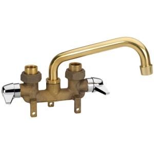 Homewerks Worldwide 2 Handle Laundry Tray Faucet in Rough Brass 3310 250 RB B