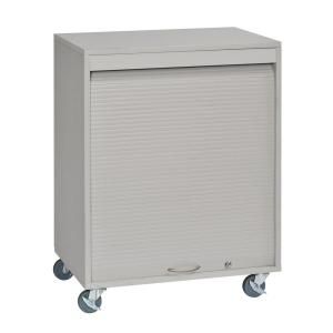 Buddy Products 26 in. W x 34 in. H x 17.75 in. D Mobile Steel Cabinet in Platinum 5424 32