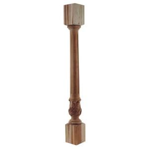 Foster Mantels Fluted Grape 4 1/2 in. x 42 in. x 4 1/2 in. Cherry Column C136C