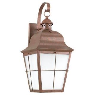 Sea Gull Lighting Chatham Wall Mount 1 Light Outdoor Weathered Copper Fixture 89273BLE 44