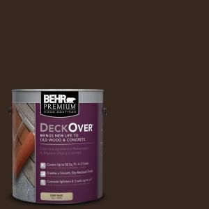 BEHR Premium DeckOver 1 gal. #SC 105 Padre Brown Wood and Concrete Paint 500001