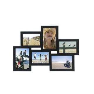 Home Decorators Collection 18 in. x 12 in. 6 Opening Black Collage Picture Frame 1223900210