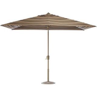 Home Decorators Collection 10 ft. Auto Tilt Patio Umbrella in Macaw Sunbrella with Champagne Frame 1549120880