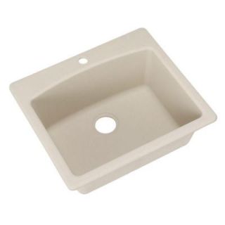 FrankeUSA Dual Mount Composite Granite 25x22x9 1 Hole Double Bowl Kitchen Sink in Champagne ESCH25229 1