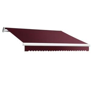 Beauty Mark 24 ft. MAUI EX Model Manual Retractable Awning (120 in. Projection) in Burgundy MM24 EX B