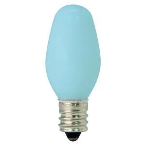 GE 4 Watt Incandescent C7 Nightlight Blue Light Bulb (2 Pack) 4C7/BL/CD2 TP6