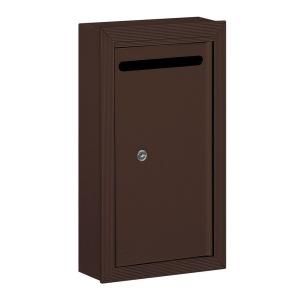 Salsbury Industries 2260 Series Bronze Slim Surface Mounted Private Letter Box with Commercial Lock 2260ZP