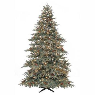 7.5 ft. Pre Lit Anson Pine Tree with Surebright Clear Lights and Pinecones ANS4533800SEC