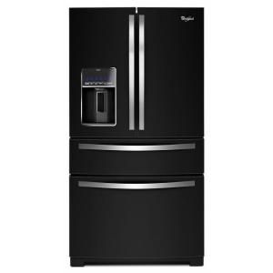 Whirlpool 28.1 cu. ft. French Door Refrigerator in Black Ice WRX988SIBE