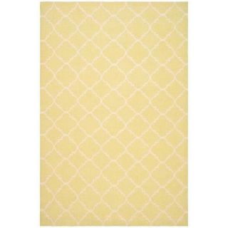 Safavieh Dhurries Light Green/Ivory 6 ft. x 9 ft. Area Rug DHU554A 6